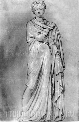 Рисунок античной статуи